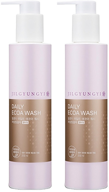 JilGyungYi 質更益 Daily Ecoa Wash 女性私密處清潔液 凝膠型, 200ml, 2個