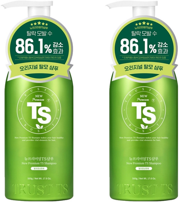 TS 뉴프리미엄 탈모증상완화 샴푸, 500g, 2개