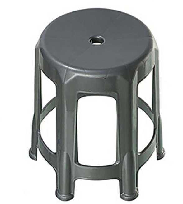 KEYWAY 聯府 銀六腳備用椅 458 x 458 x 472mm 100kg, 銀色, 1個