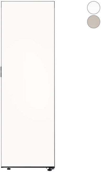 삼성전자 BESPOKE 키친핏 1도어 냉동고 347L 방문설치, 에센셜화이트, RZ34C7905AP