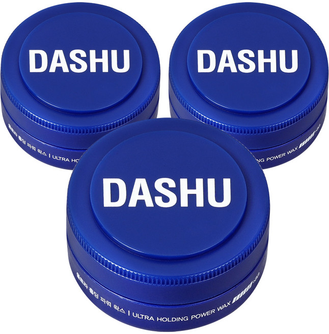 DASHU 男士超強定型持久造型髮蠟, 15ml, 3個