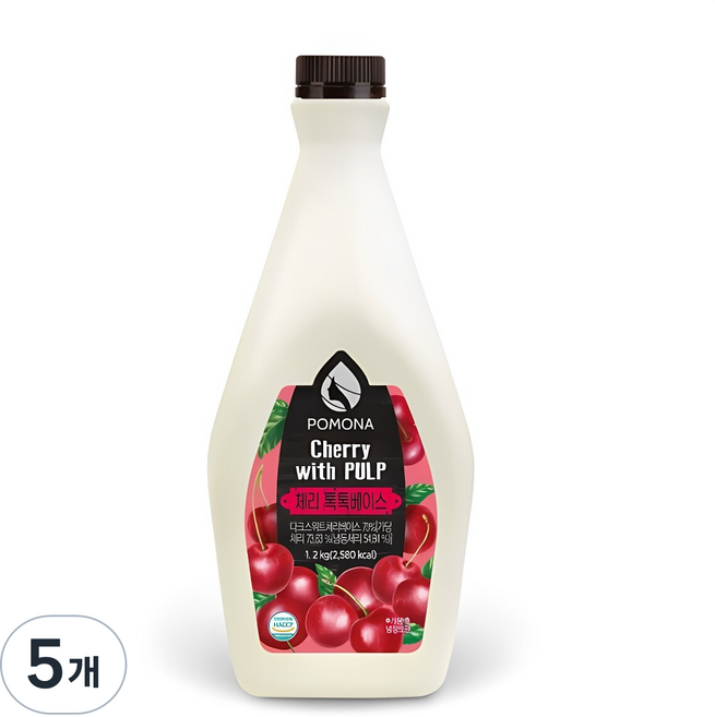 포모나 체리 톡톡베이스, 5개, 1.2kg