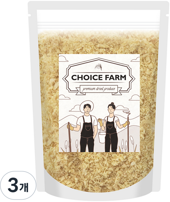 초이스팜 원물그대로 바로먹는 동결건조 다진생강, 60g, 3개