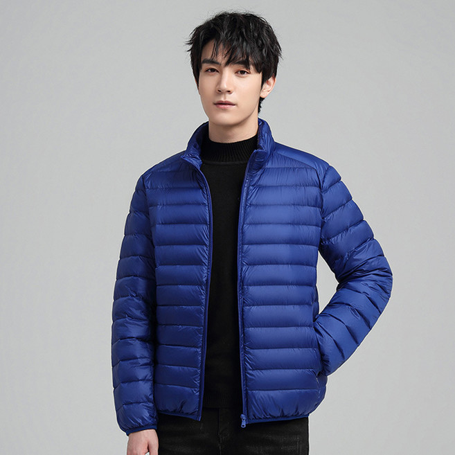 Elsso 登山 辦公室 冬季 輕量 高領 短版 羽絨外套