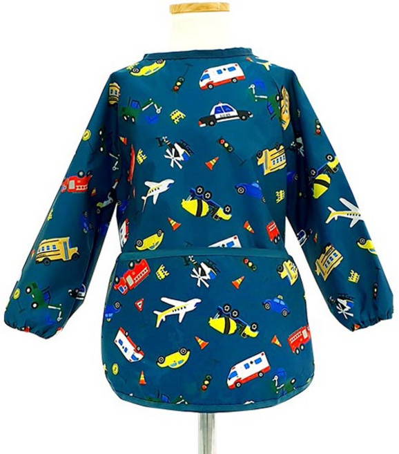 바니키즈 아동용 긴팔 미술가운, 자동차