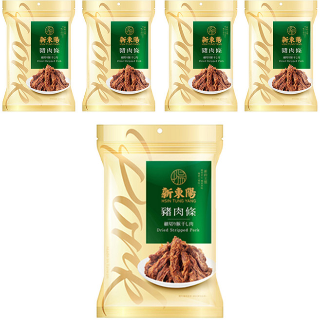 新東陽 豬肉條, 210g, 5包