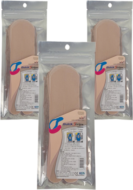 나사라 퀵스트립 키네시올로지 무릎 테이프 베이지 8개입, 3개