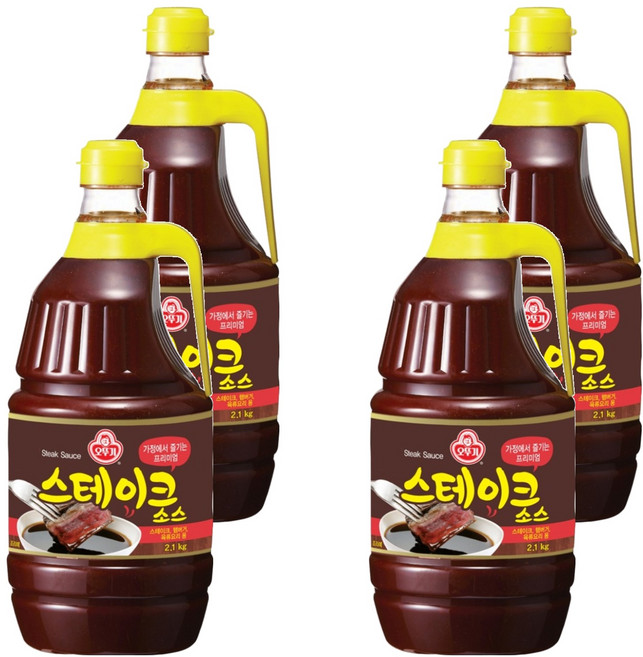 오뚜기 스테이크 소스, 2.1kg, 4개