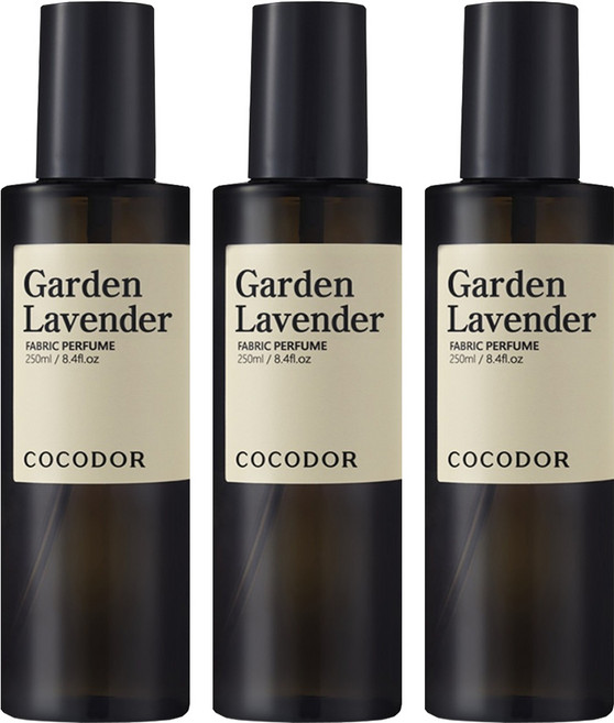 코코도르 퍼퓸 섬유탈취제 가든라벤더, 3개, 250ml