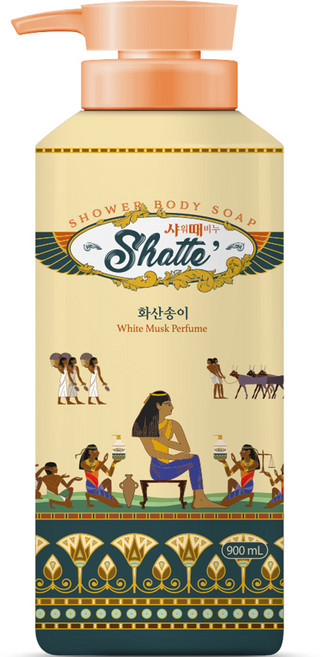 샤워때비누 화산송이 바디워시, 900ml, 1개