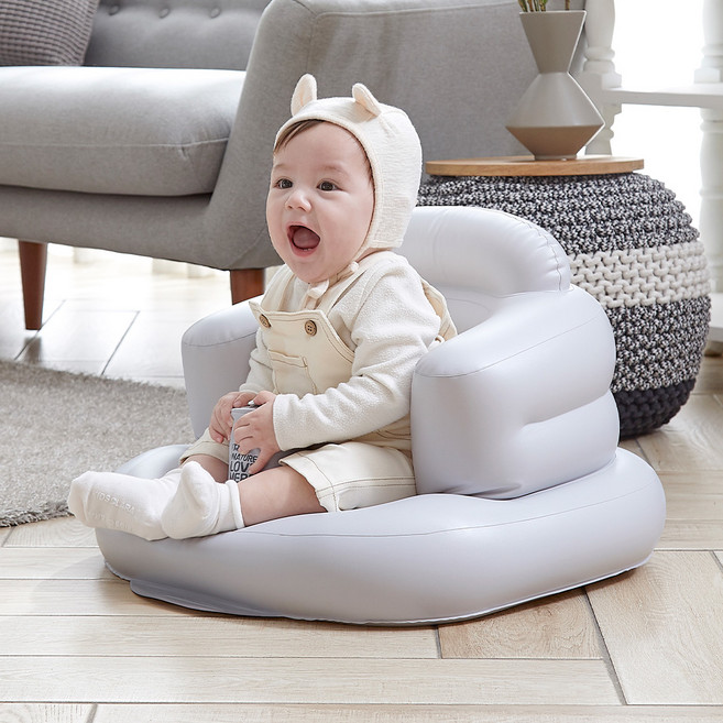 NATURE LOVE MERE 嬰兒充氣沙發, 灰色, 1個
