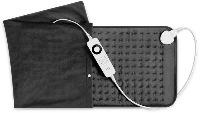 오아 전기 온열 찜질기 허리 배 복부 찜질매트, OMS-028DG, 다크그레이
