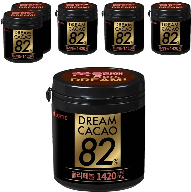 롯데웰푸드 드림카카오 82%, 86g, 6개 - 쿠팡