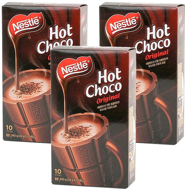 네슬레 핫쵸코 오리지날, 24g, 10개입, 3개