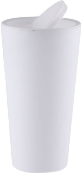 토브비 텀블러형 미니 휴지통 차량 컵홀더 책상용 소형 쓰레기통, 화이트