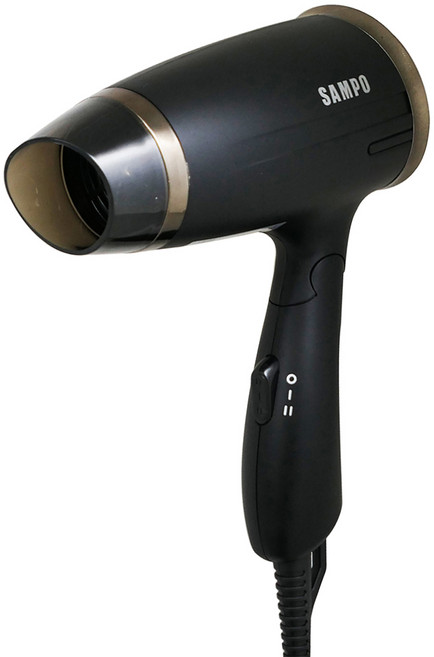 SAMPO 聲寶 折疊式吹風機 750W, 黑色, ED-N21072VL