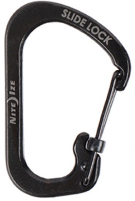나이트아이즈 슬라이드락 카라비너 2, 블랙, 1개