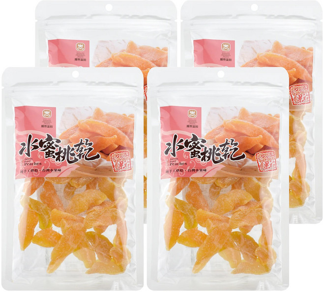 順泰 黃金水蜜桃果乾, 150g, 4包