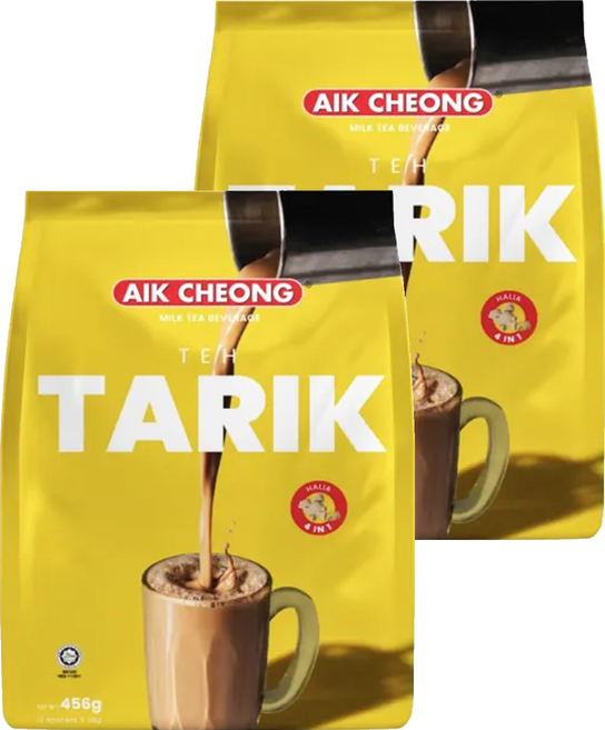 AIK CHEONG 益昌 南洋拉茶風味香滑奶茶 四合一 薑風味, 38g, 12包, 2袋