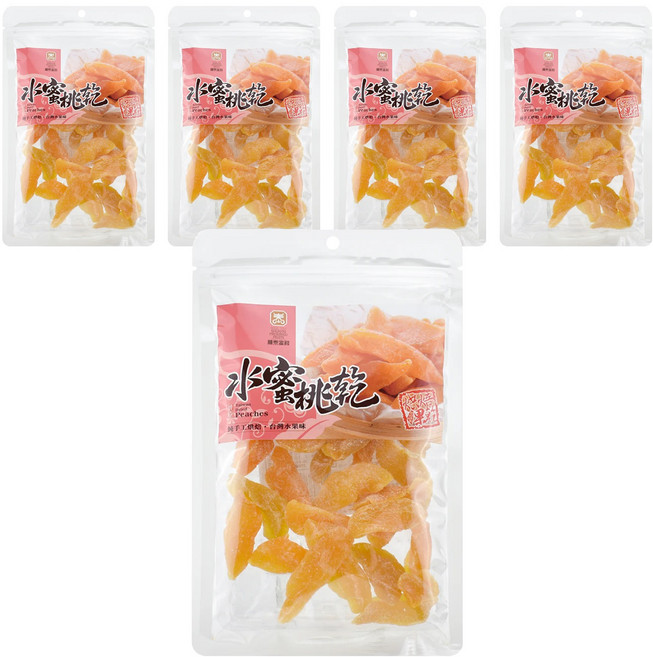 順泰 黃金水蜜桃果乾, 150g, 5包
