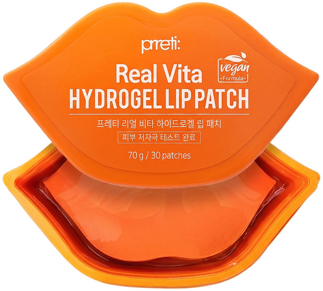 Prreti 韓國原廠直供 Real Vita 水凝膠唇膜 70g, 30片, 1盒