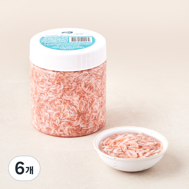 여담찬 새우젓, 1kg, 6개