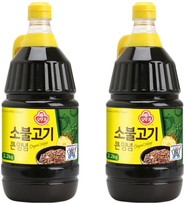 오뚜기 소불고기 큰양념, 2.1kg, 2개