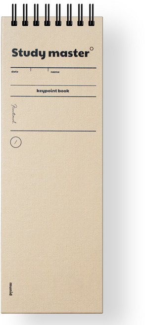 뮤니드 키포인트 상철 핸디노트 110매, 베이지, 1개