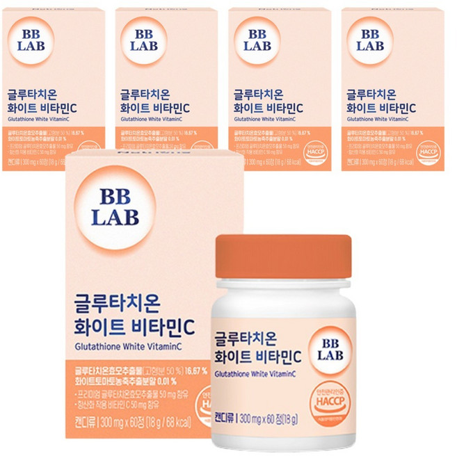 BB LAB 科研 穀胱甘肽維他命C複方錠, 60顆, 5罐
