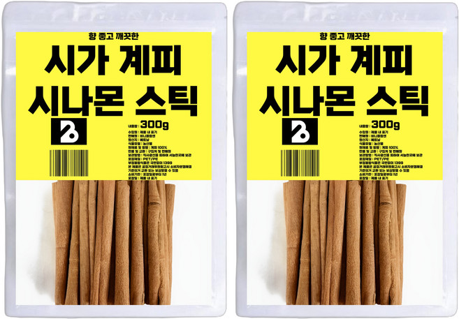 비니플랑센 향 좋고 깨끗한 시가 계피 시나몬 스틱, 300g, 2개