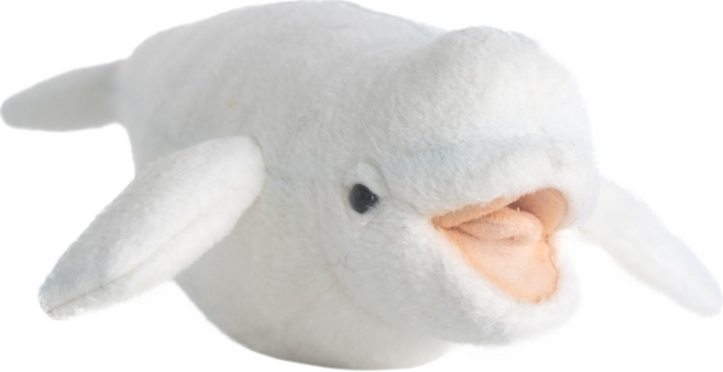 HANSA TOY 填充絨毛玩具 6651, 25cm, 白鯨, 1個