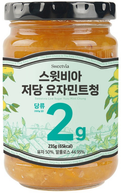 스윗비아 저당 유자민트청, 235g, 1개입, 1개