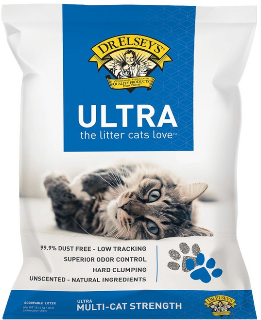 DR.ELSEY'S 達爾思 貓砂 藍標, 18.14kg, 1袋, 無香