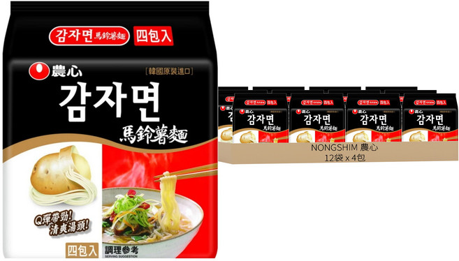NONGSHIM 農心 馬鈴薯麵 100g, 48包