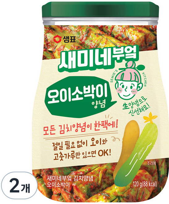 새미네부엌 오이소박이 양념, 120g, 2개
