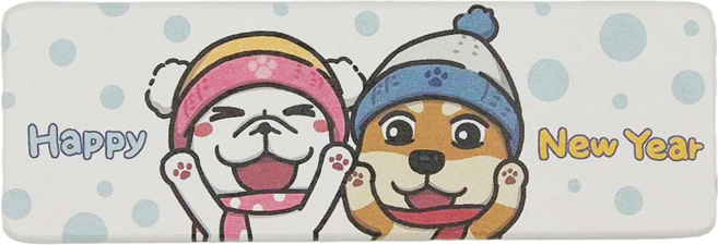 收納王妃 豆卡珪藻土洗漱墊, 下雪遊玩 白色, 1個