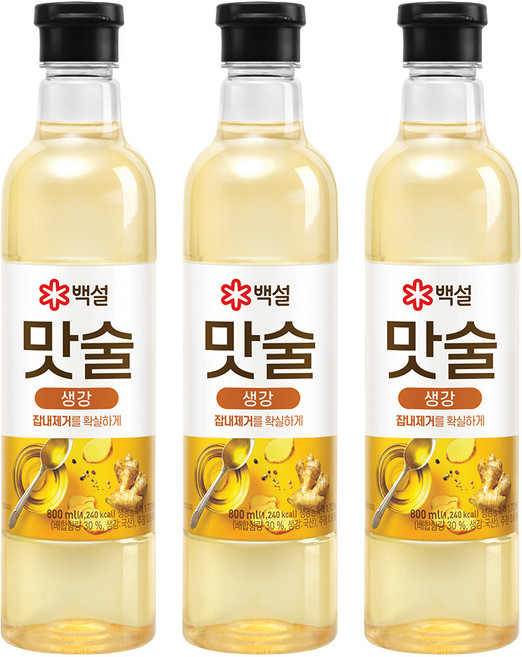백설 맛술, 800ml, 3개