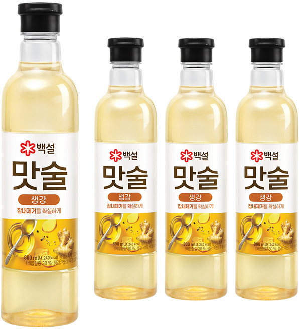 백설 맛술, 800ml, 4개