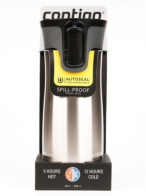 contigo West Loop 不鏽鋼保溫杯, 霧面銀, 473ml, 1個