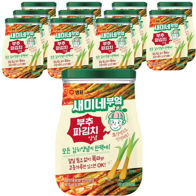 새미네부엌 부추 파김치 양념, 120g, 12개