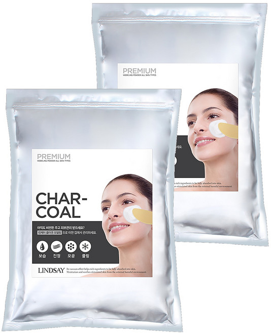 韓國 LINDSAY 軟膜粉 木炭, 2包, 1入