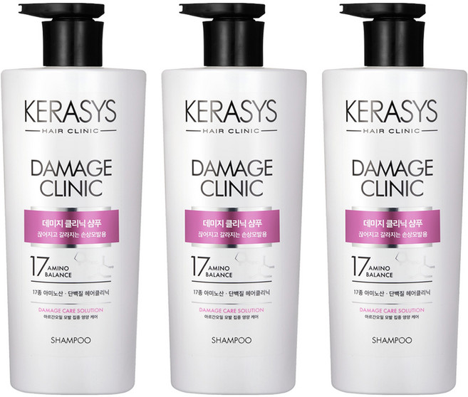 케라시스 데미지 클리닉 샴푸, 750ml, 3개