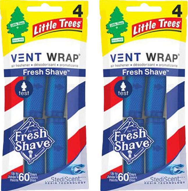 Little Trees 小樹香片 隱形芳香夾 4入, 沙龍之星, 2袋