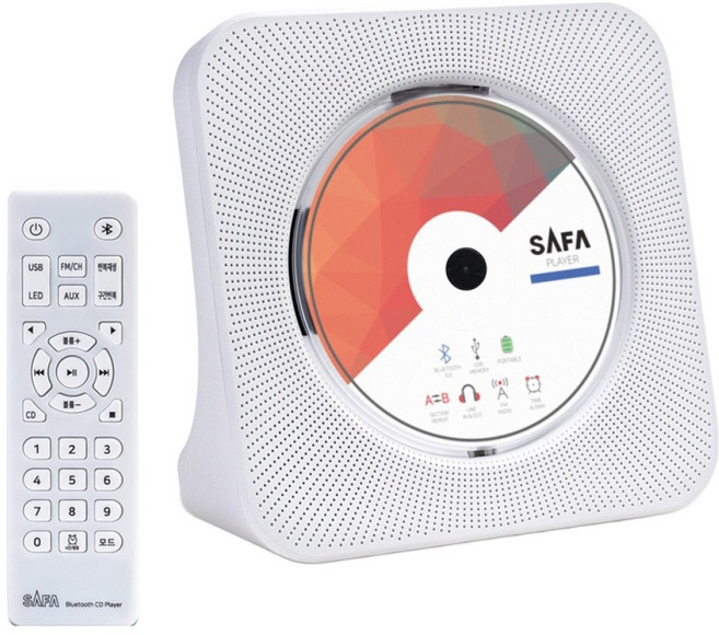 사파 무선 블루투스 CD플레이어, SCD100, 화이트