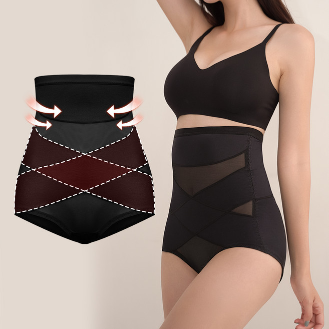 어나더디 똥배 차단 통기성 좋은 이중 메쉬 거들 더블 크로스 바디 쉐이퍼