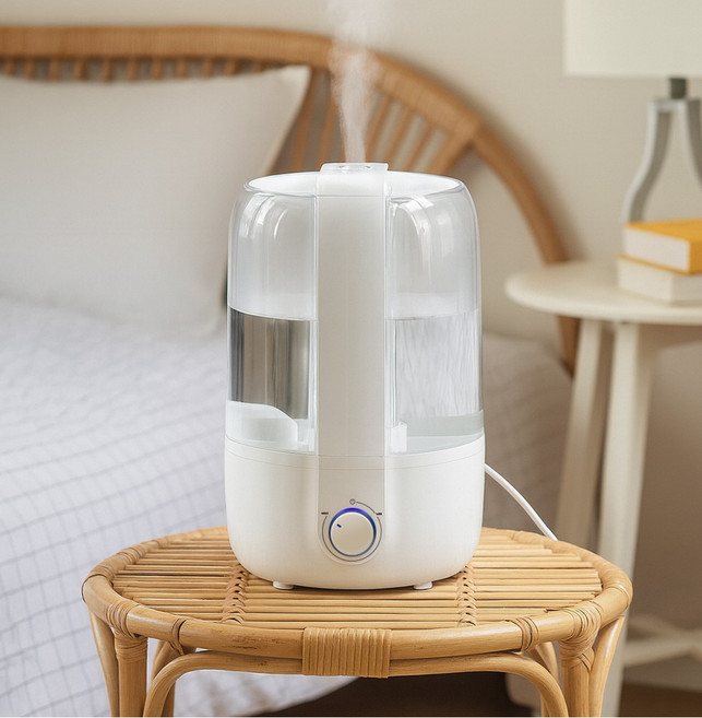 홈플래닛 손쉬운 통세척 플로우 미스트 초음파 가습기 4.1L, 화이트, RR-H817L