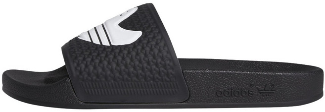 adidas 愛迪達 男女款 SHMOOFOIL SLIDE 運動拖鞋 FY6849, 黑色 + 白色, 27.5cm