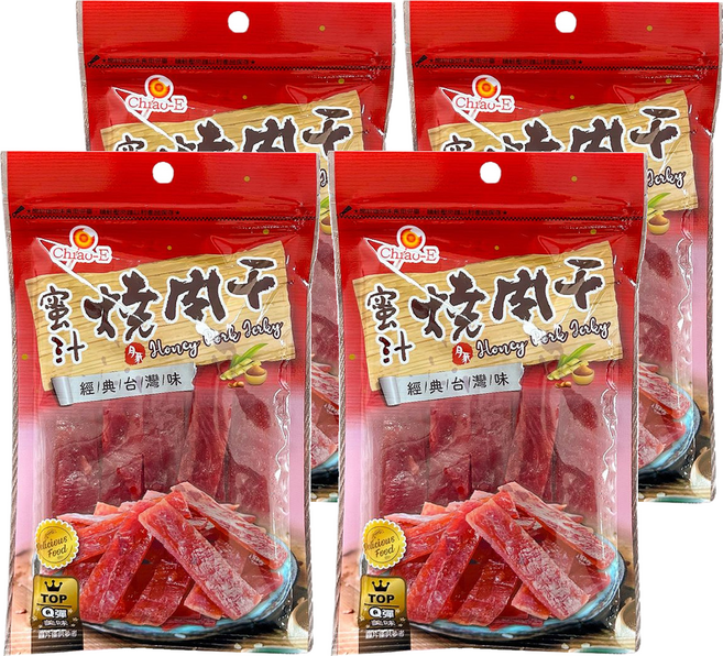 Chiao-E 巧益 蜜汁燒肉乾, 100g, 4包