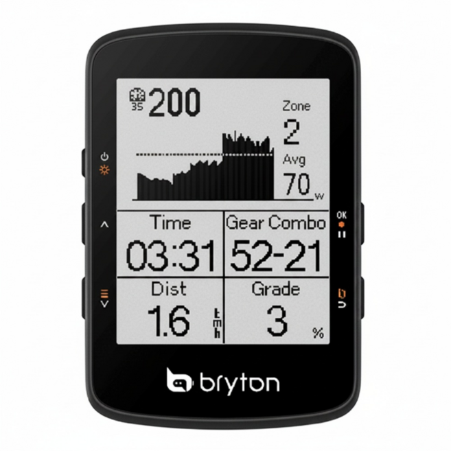 bryton Rider 460E 導航碼錶, 黑色, 1個