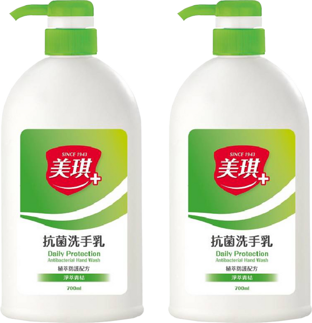 美琪 抗菌洗手乳 淨萃青桔, 700ml, 2瓶